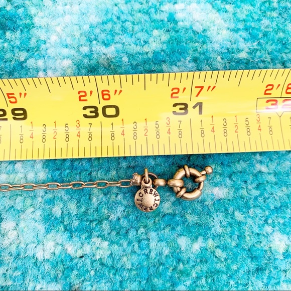 J Crew Long Gold Rhinestone Chain Tassel Necklace - Picture 6 of 6